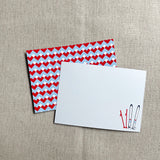Petite Holiday Notecard Set, non-personalized | ski day
