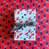 Western Boots + Cowboys Gift Wrap Sheets