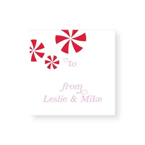 Peppermint Gift Tags + Stickers