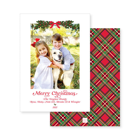 Holly Swag // holiday card