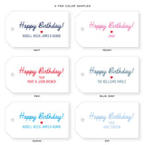 Happy Birthday Gift Tag, scripty
