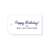 Happy Birthday Gift Tag, scripty