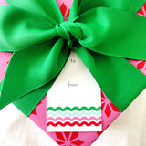 Rainbow Ric Rac Gift Tag Set