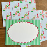 Petite Holiday Notecard Set, non-personalized | ornaments