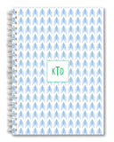Custom Spiral Notebook // DIY ikat (two sizes)
