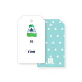Holiday Gift Tag, non-personalized | ski hat