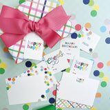 Confetti + Plaid Gift Wrap Sheets