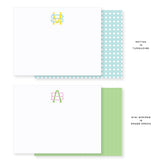 4.25x5.5" Notecard // two-letter intertwined monogram