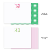 4.25x5.5" Notecard // three-letter intertwined monogram