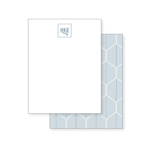 4.25x5.5 Notecard // hexagonal leaf