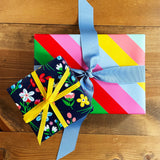 Stripes + Floral Gift Wrap Sheets