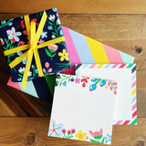 5.5" Square Notepad | stripes, non-personalized