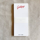 Slim Notepad | giddyup, non-personalized