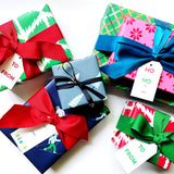 Skiers + Trees Gift Wrap Sheets