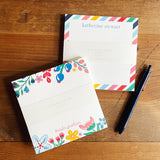 5.5" Square Notepad | floral