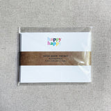 Petite Notecard Set, non-personalized | happy happy