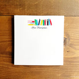 5.5" Square Notepad | library books