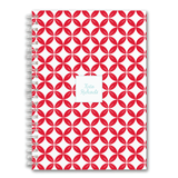 Custom Spiral Notebook // DIY flower burst (two sizes)