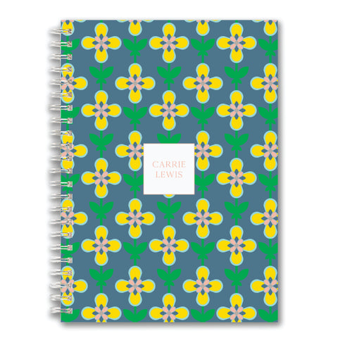 Custom Spiral Notebook // flower vine (two sizes)