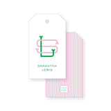 Gift Tag // intertwined monogram