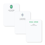 Masculine Collection // Jotter Card with Name or Monogram