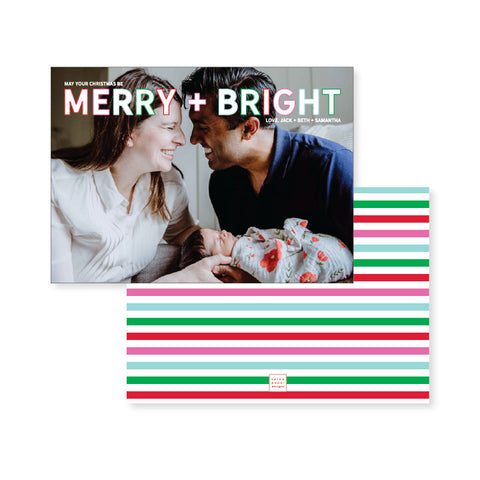 Merry + Bright // holiday card