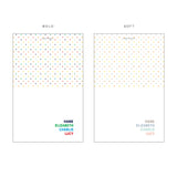 Folded Polka Dot Family Notecards // 4.25x5.5"