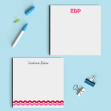 5.5" Square Notepad | layered monogram