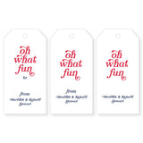 Large Holiday Gift Tag | oh what fun
