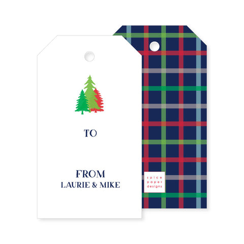 Holiday Gift Tag | woodsy plaid