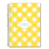 Custom Spiral Notebook // DIY plaid (two sizes)