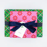 Snowflakes + Plaid Gift Wrap Sheets