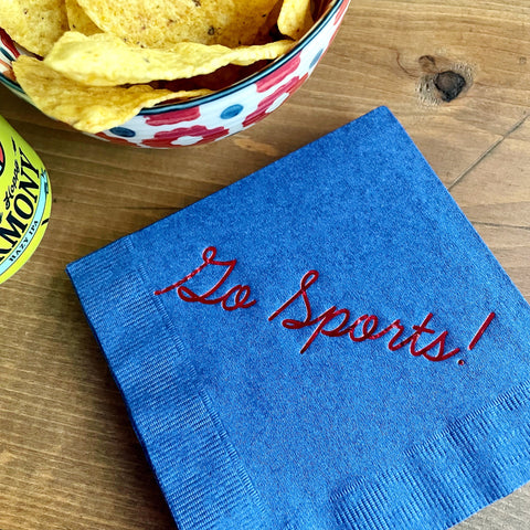 Go Sports! // paper cocktail napkins