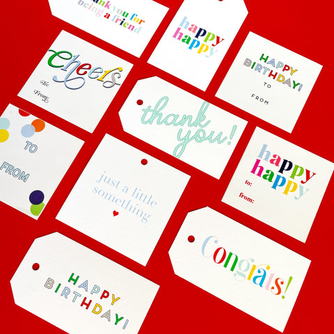 Gift Tag + Sticker Bundle (10 total!)