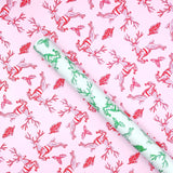 Reindeer Damask Gift Wrap Sheets