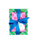 Holiday Snowflakes + Plaid Gift Wrap Bundle (paper, tags + ribbon)