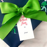 Large Holiday Gift Tag, non-personalized | oh what fun