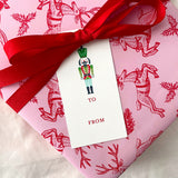 Large Holiday Gift Tag, non-personalized | nutcracker