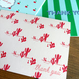 Thank You Folded Notecard Set // out west