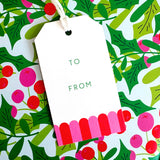 Holly Gift Wrap Bundle (paper, tags + ribbon)