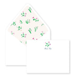 Delicate Floral Notecard Set with Lined Envelopes // personalized