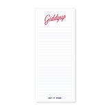 Slim Notepad | giddyup, non-personalized