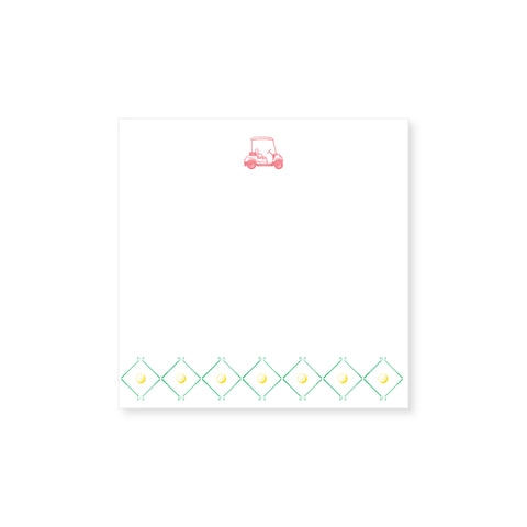 5.5" Square Notepad | golf, non-personalized