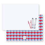 Petite Holiday Notecard Set, non-personalized | ski day