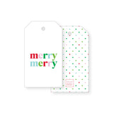 Holiday Gift Tag, non-personalized | merry merry