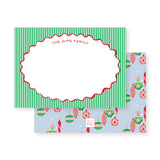 Petite Holiday Notecard, personalized | ornaments