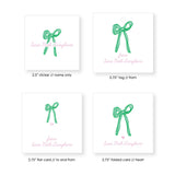 Ribbon Gift Tags + Stickers // mint green