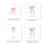 Ribbon Gift Tags + Stickers // pink