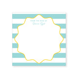 5.5" Square Notepad | stripes + scallops