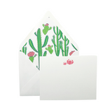 Cactus Card Set with lined envelopes